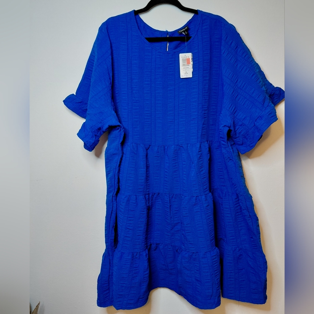 NWT TORRID Ruffle Sleeve Babydoll Dress 3X